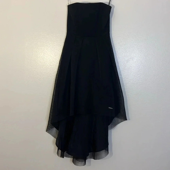 Elliatt | Revolve Elysian black hi-low strapless dress Women’s size XS stretch - Picture 4 of 13